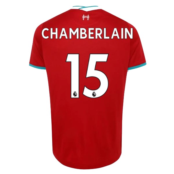 Camiseta Liverpool NO.15 Chamberlain Primera Equipación 2020-2021 Rojo